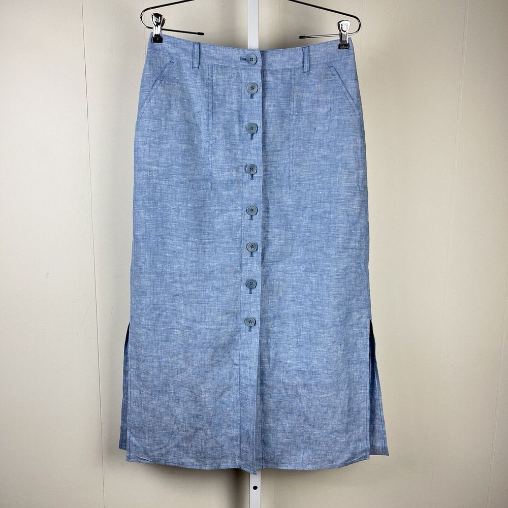 Talbots Light Blue Maxi Skirt